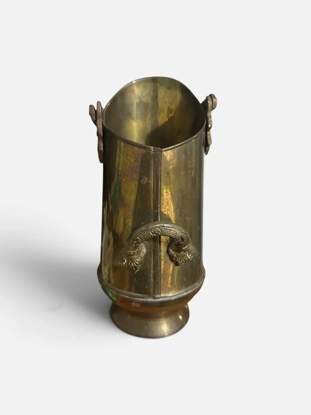 Antique Solid Brass Coal Scuttle